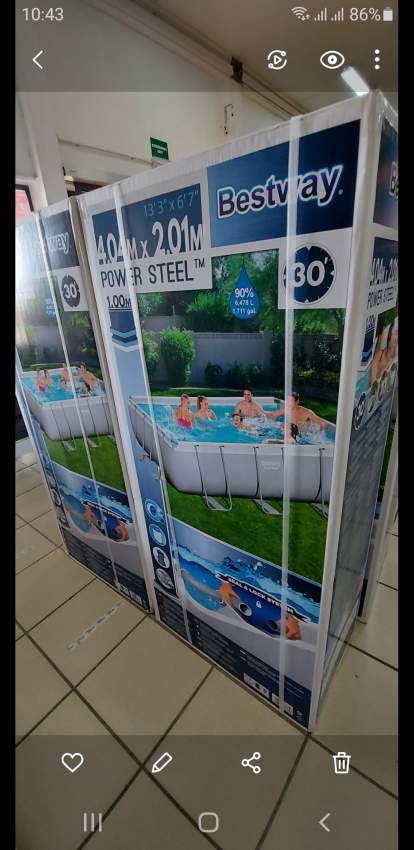 Bestway Swimming Pool 4.04 m x 2.01 m - 0 - Other Outdoor Sports & Games  on Aster Vender