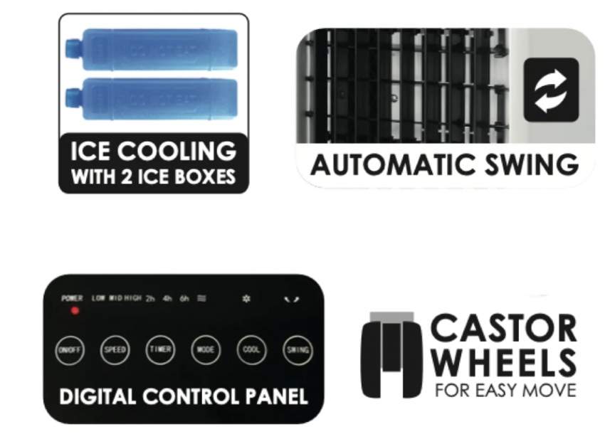 Sanford 3 in 1 Portable air cooler 60w - 2 - All household appliances  on Aster Vender