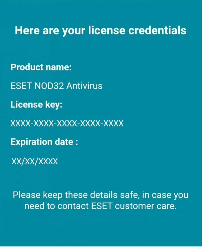 ESET NOD32 ANTIVIRUS LICENSE KEY - 1 - Software  on Aster Vender