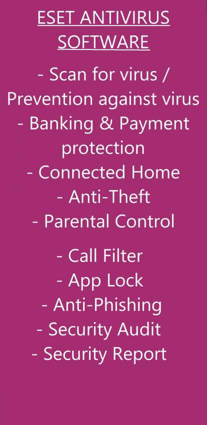 ESET INTERNET SECURITY LICENSE KEY - 7 - Software  on Aster Vender