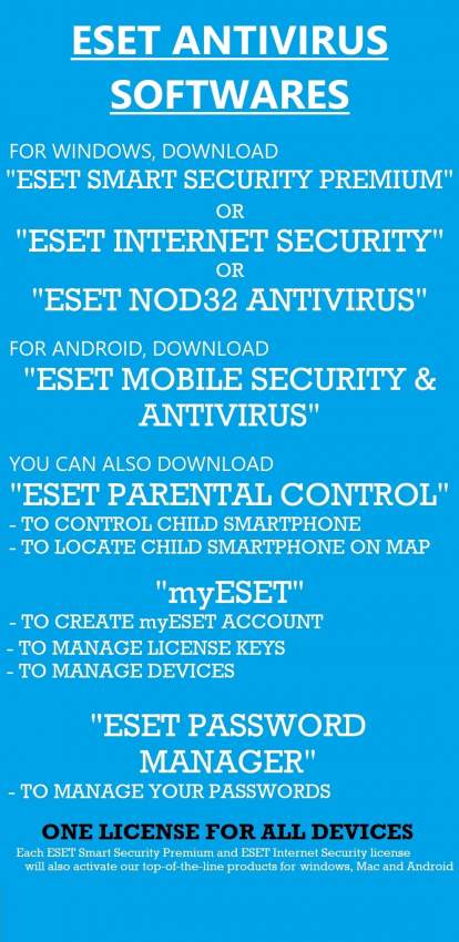 ESET SMART SECURITY PREMIUM LICENSE KEY - 6 - Software  on Aster Vender