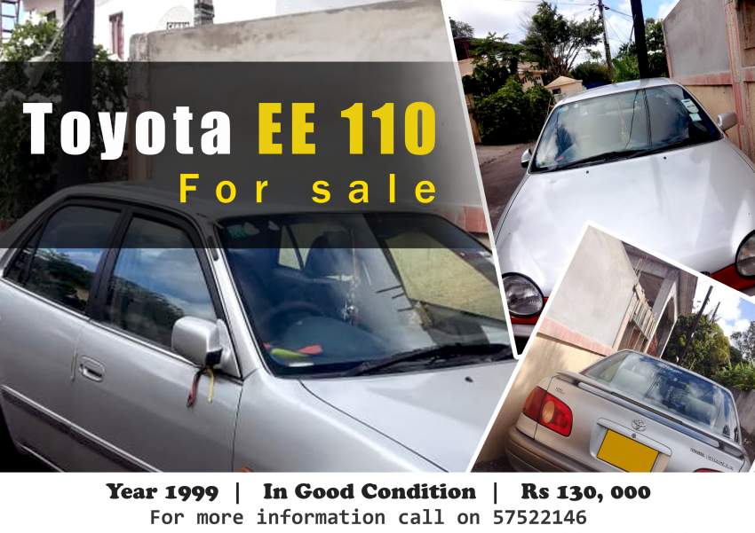 Toyota EE110 year 1999 - 0 - Family Cars  on Aster Vender