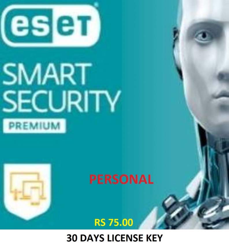 ESET SMART SECURITY PREMIUM LICENSE KEY (30 DAYS) - 5 - Software  on Aster Vender
