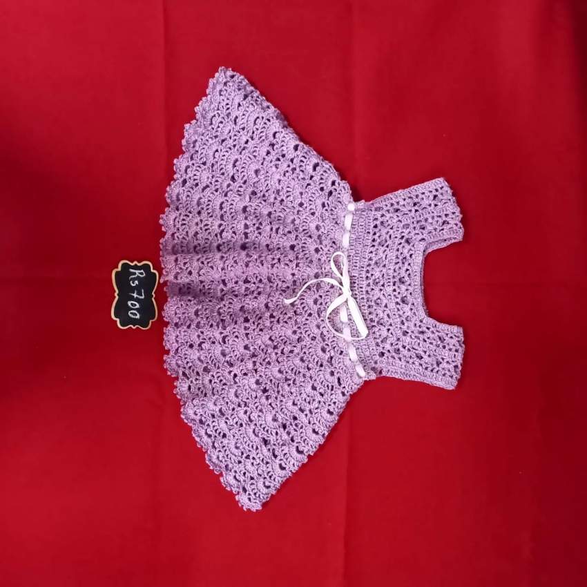 Crochet dress for girls - 1 - T shirts (Kids)  on Aster Vender