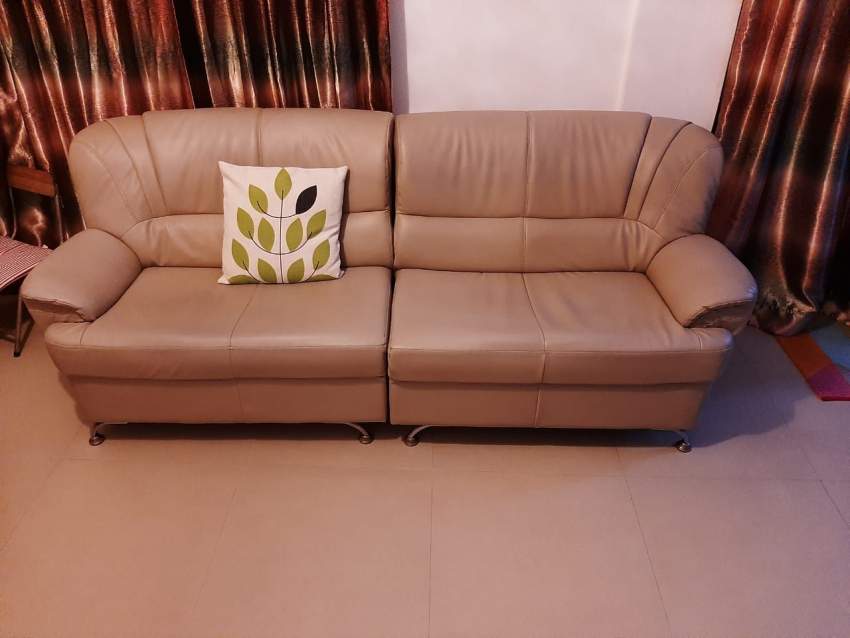 Leather Sofa Set - 1 - Living room sets  on Aster Vender