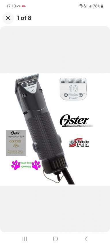 Oster A5 Clipper - 0 - Services for pets  on Aster Vender