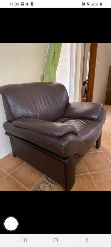 Leather sofa set 3+1+1 - 1 - Living room sets  on Aster Vender