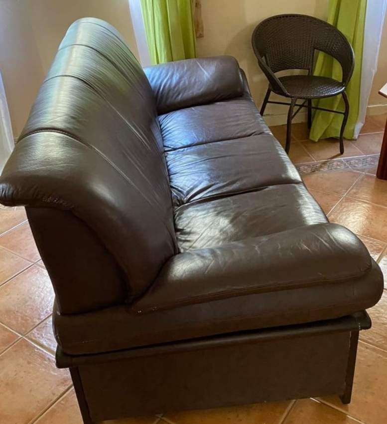 Leather sofa set 3+1+1 - 2 - Living room sets  on Aster Vender