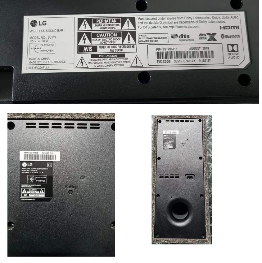 LG SL5YF (2.1CH SOUND BAR WITH DTS VIRTUAL SOUND) - 54904546 - 2 - Speaker  on Aster Vender