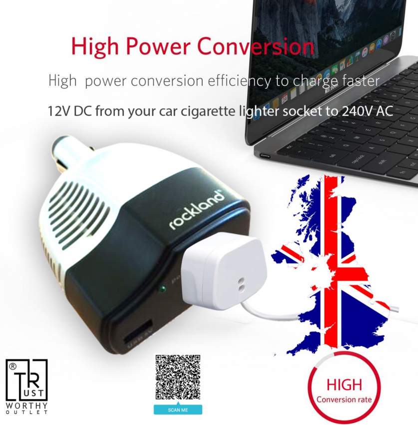 ROCKLAND 75W INVERTER WITH USB PORT - 3 - Spare Parts  on Aster Vender