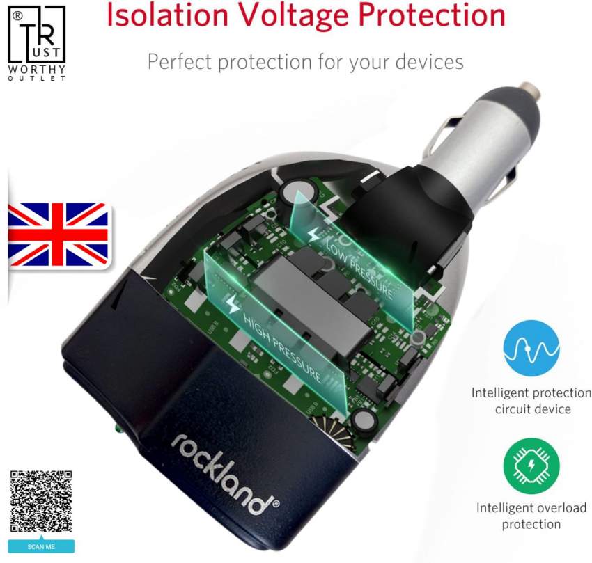 ROCKLAND 75W INVERTER WITH USB PORT - 5 - Spare Parts  on Aster Vender