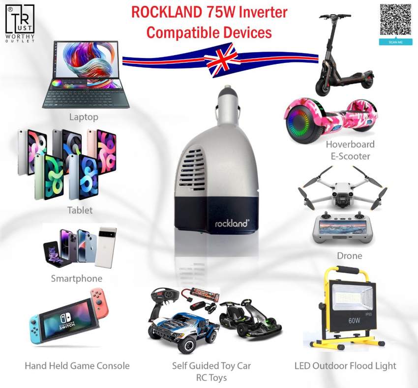 ROCKLAND 75W INVERTER WITH USB PORT - 1 - Spare Parts  on Aster Vender