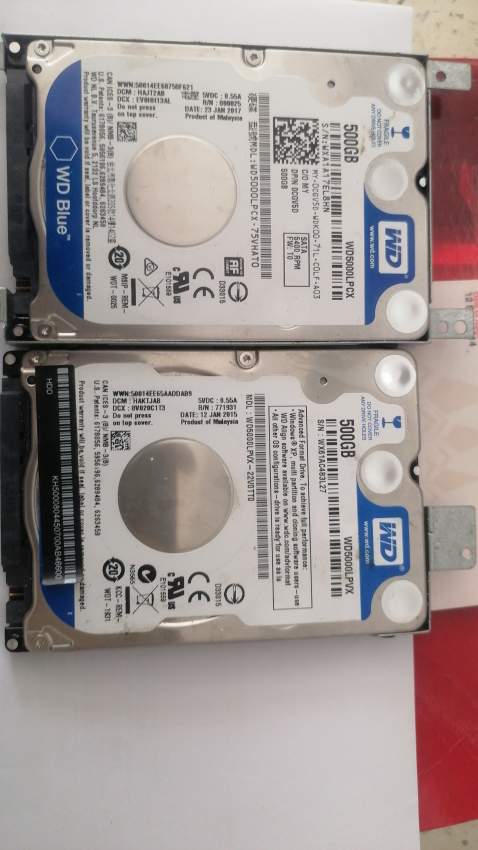 2 HDD 500GB for laptop on Aster Vender