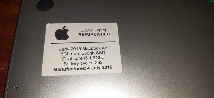 Macbook Air - 1 - Laptop  on Aster Vender