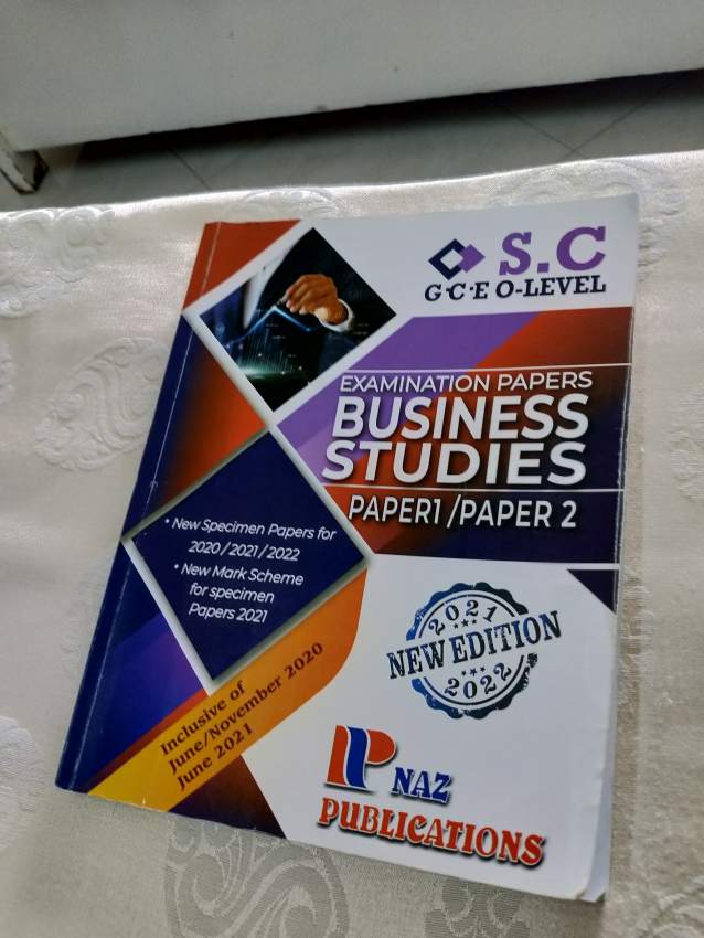 SC 0 level Examination Papers Business studies  paper 1 and 2 - 0 - Self help books  on Aster Vender
