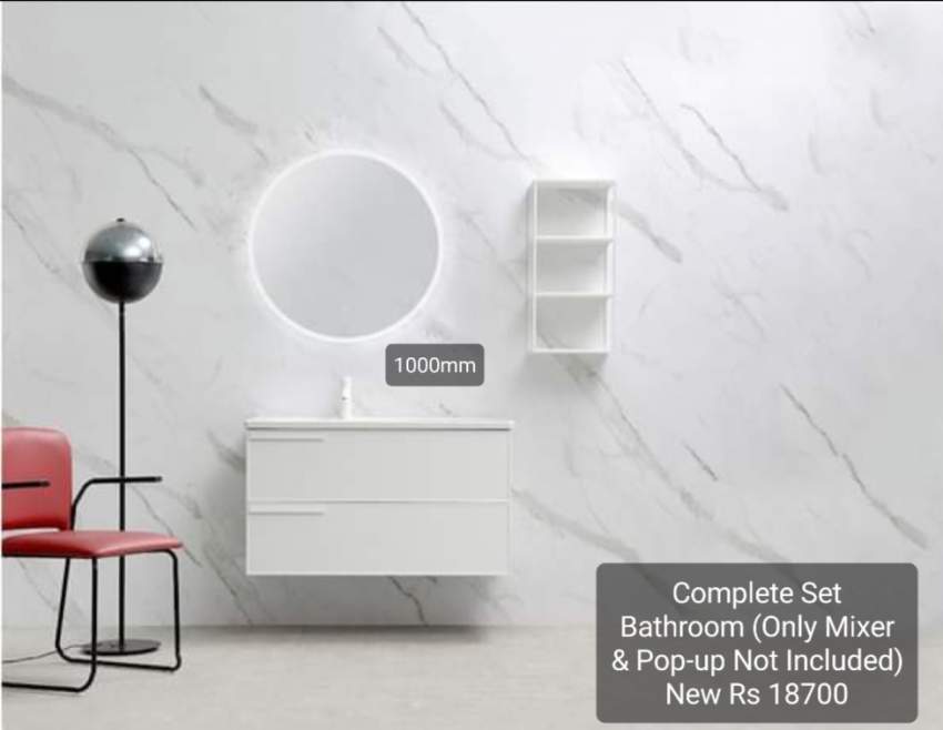 Barthroom Complete Set Basin 1000mm - 1 - Bathroom  on Aster Vender
