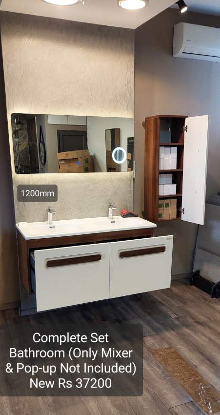 Bathroom Complete Set Basin 1200mm - 0 - Bathroom  on Aster Vender
