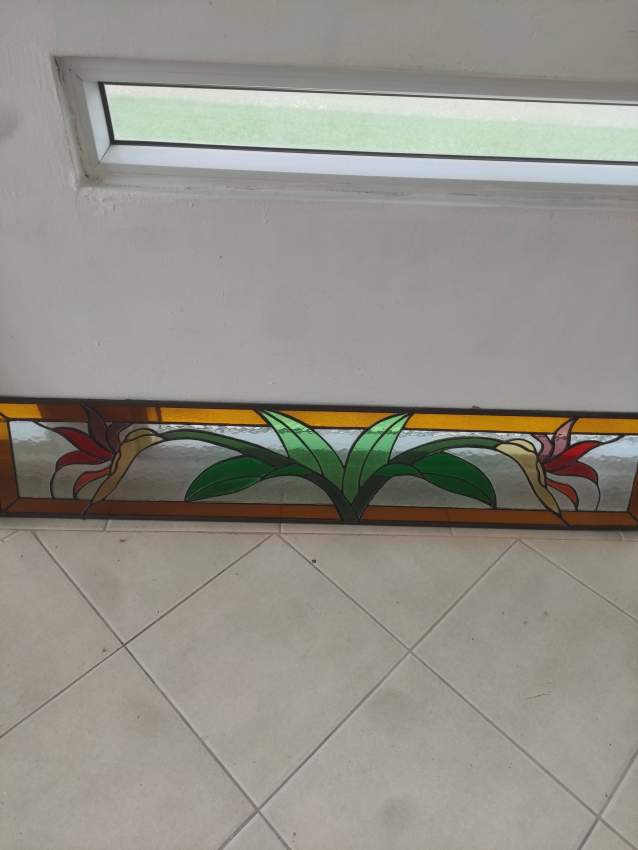Unique handmade leaded door panels