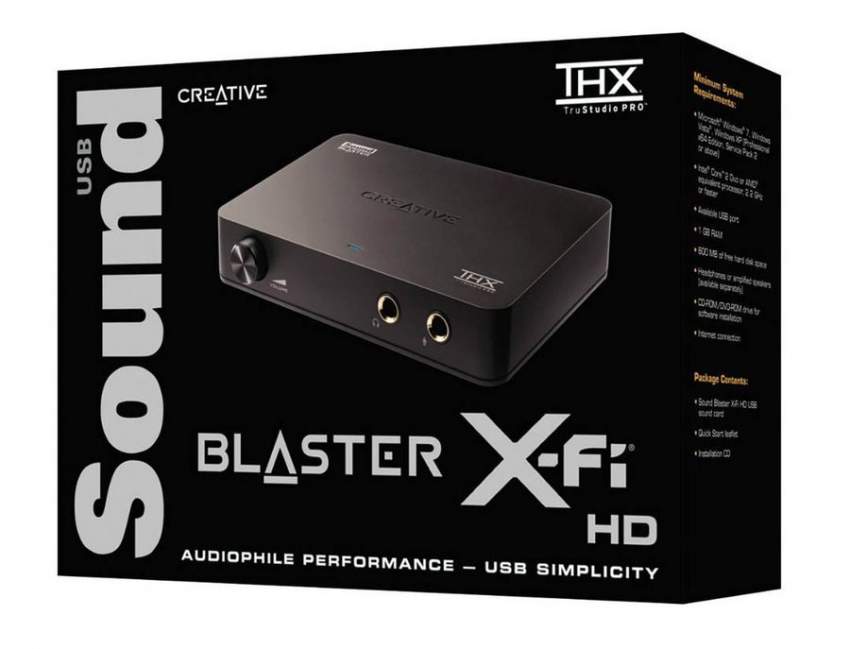 CREATIVE SOUND BLASTER X-FI HD USB CARTE SON - 0 - Audio Card  on Aster Vender