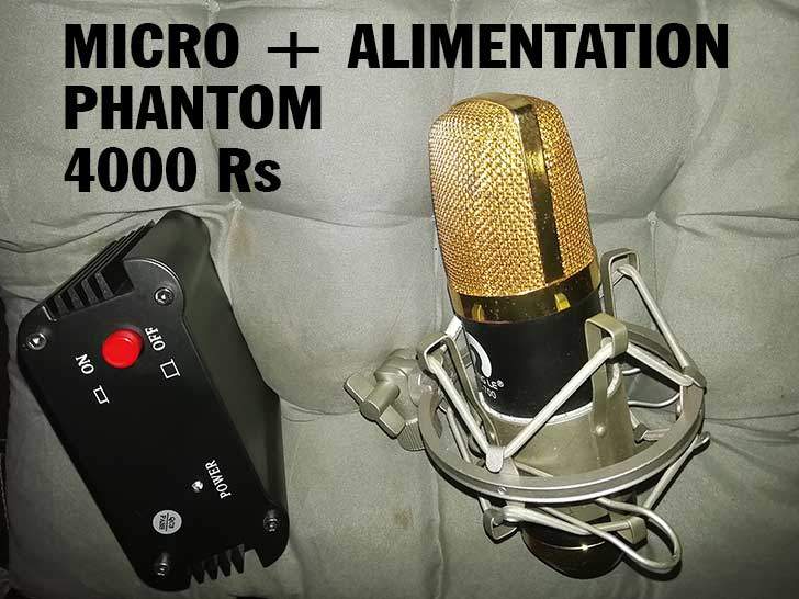 Micro Pro + Alimentation Phantom 48 Volt - 0 - Other Musical Equipment  on Aster Vender