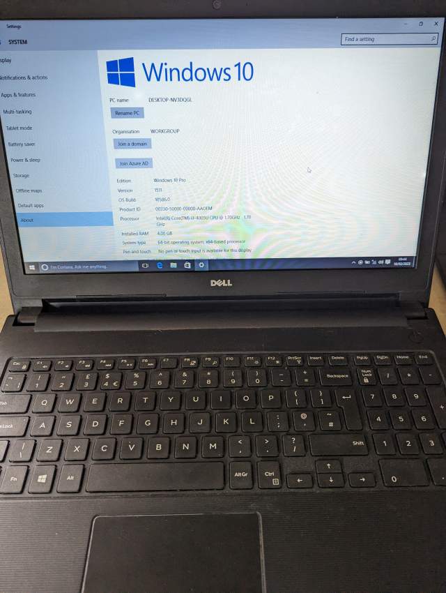 Dell Laptop  on Aster Vender