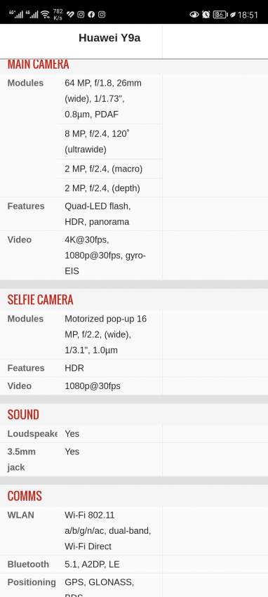 Huawei Y9a smartphone - 3 - Huawei Phones  on Aster Vender