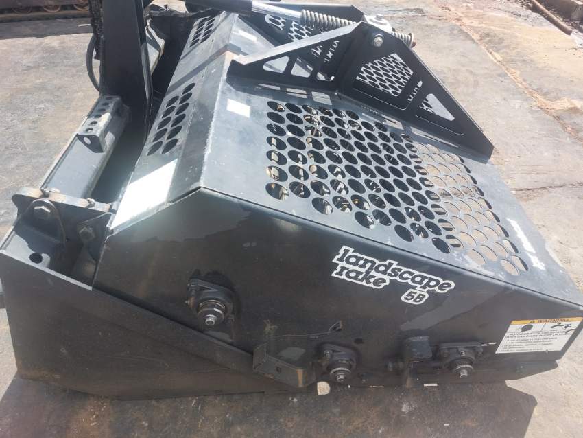 Landscape Rake – Attachment to fit on skid Steer Loader on Aster Vender