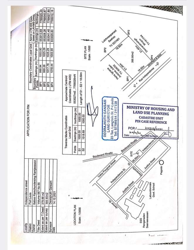 Land & house for sale at la rue Lindependence port louis - 0 - Land  on Aster Vender