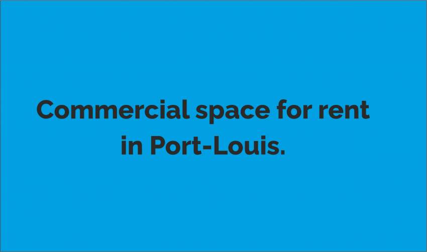 Commercial space for rent at Saint Georges Street in Port-Louis