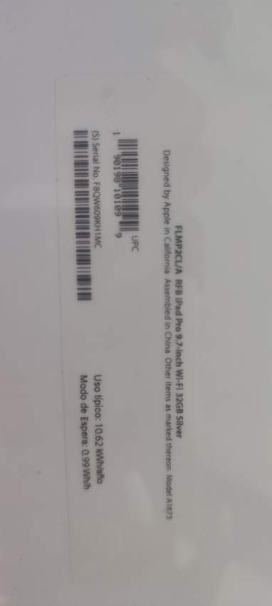 Apple IPad pro 32Gb wifi model A1673 - 0 - Tablet  on Aster Vender
