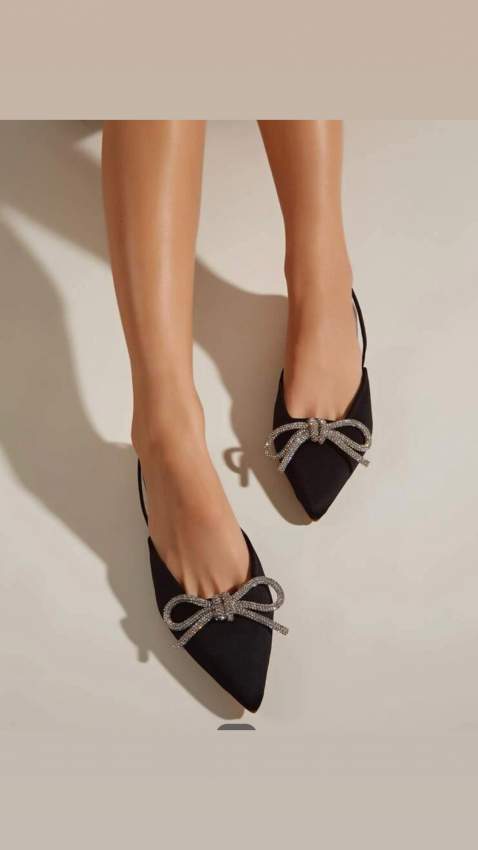Women’s elegant slingback sandals with rhinestones - 4 - Sandals  on Aster Vender