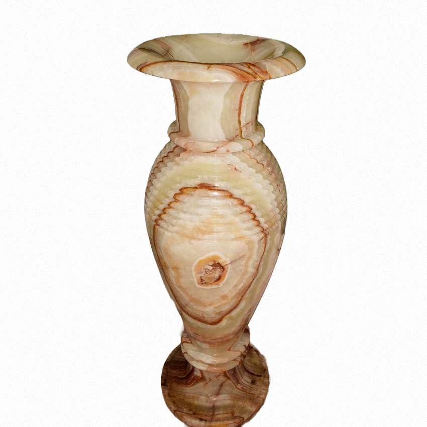 Pair of Tall Hand-Carved Marble Vases/Vessels, Italy, circa 1900 - 1 - Living room sets  on Aster Vender