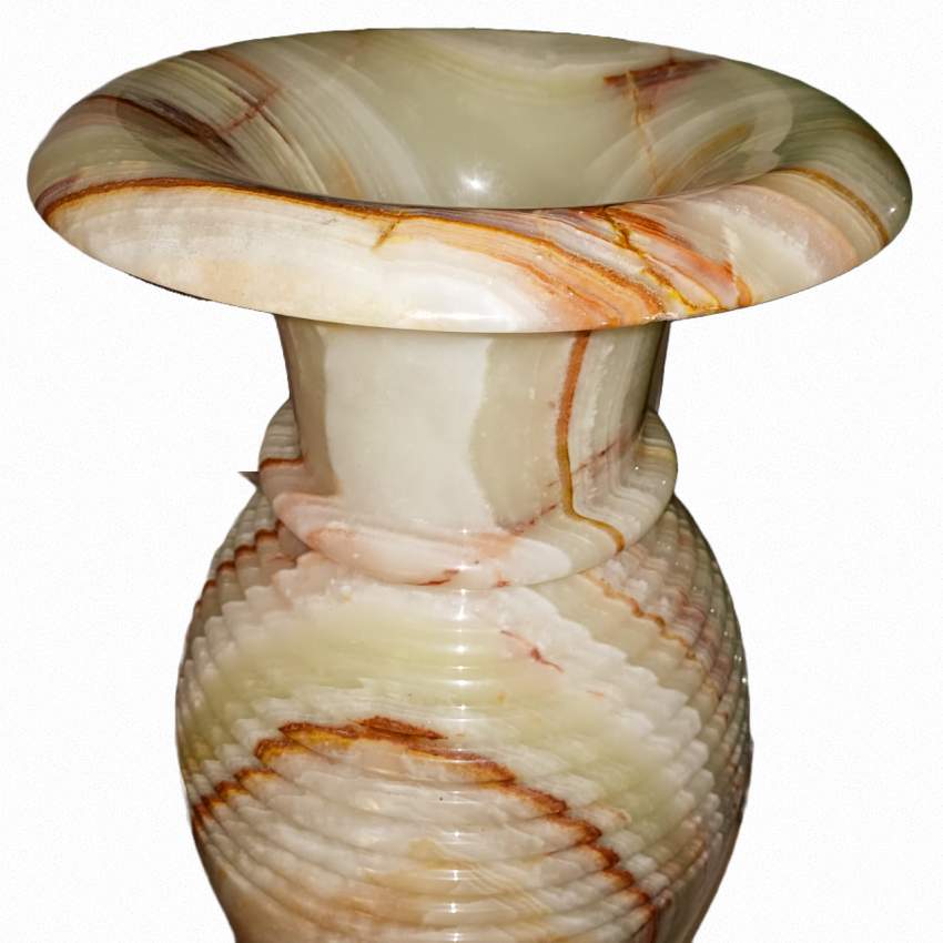 Pair of Tall Hand-Carved Marble Vases/Vessels, Italy, circa 1900 - 3 - Living room sets  on Aster Vender