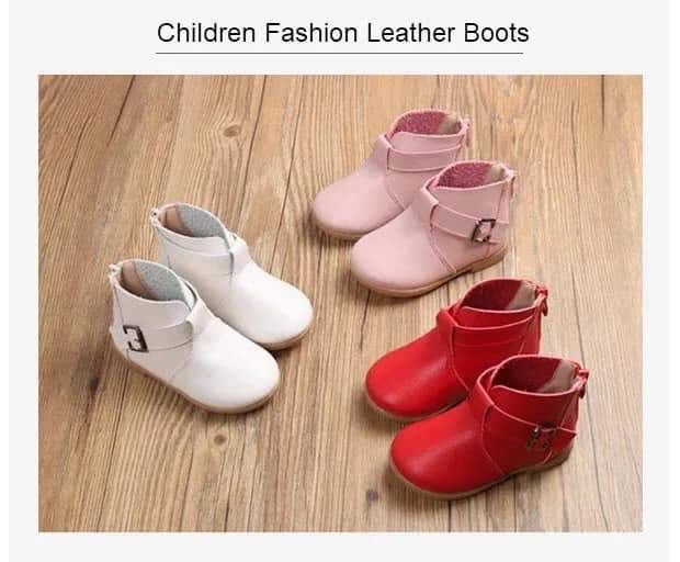 Children Fashion Leather Boots - 5 - Socks & Leg wear (Kids)  on Aster Vender
