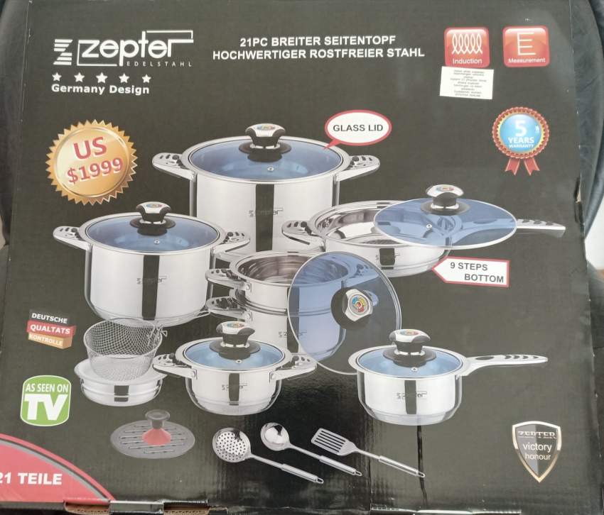 Zepter cookware 21 pcs set - 2 - Kitchen appliances  on Aster Vender