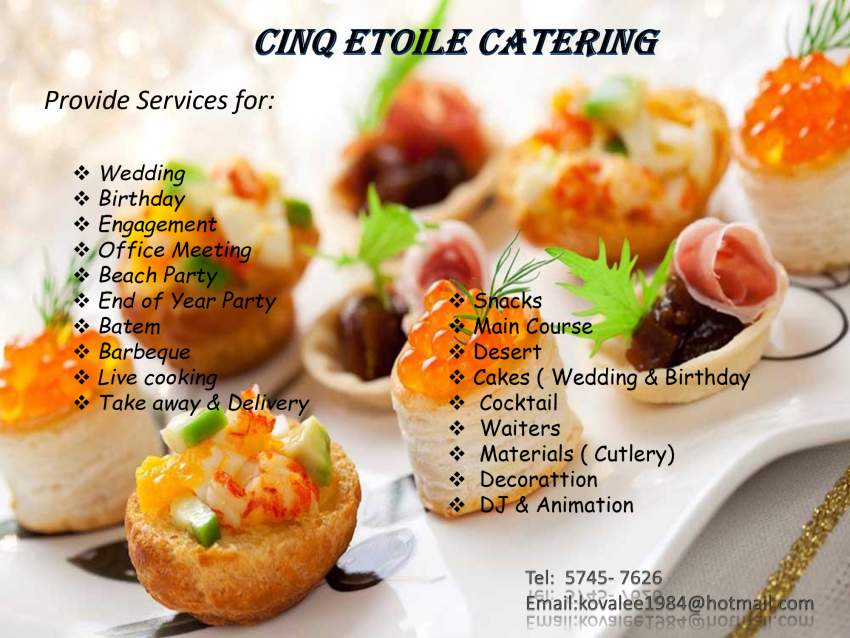 Catering services for all events  - 0 - Other wedding products  on Aster Vender