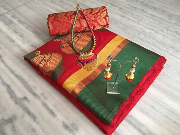 Saree with jewellery set - 4 - Dresses (Women)  on Aster Vender