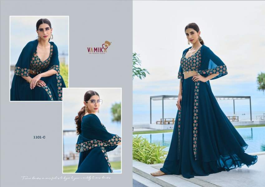 Designer Lehenga with embroidery work - 1 - Suits (Women)  on Aster Vender
