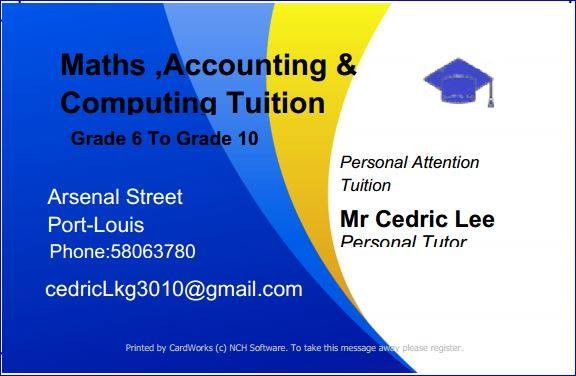 Maths, accounting and computing tuition - 0 - Accounts  on Aster Vender