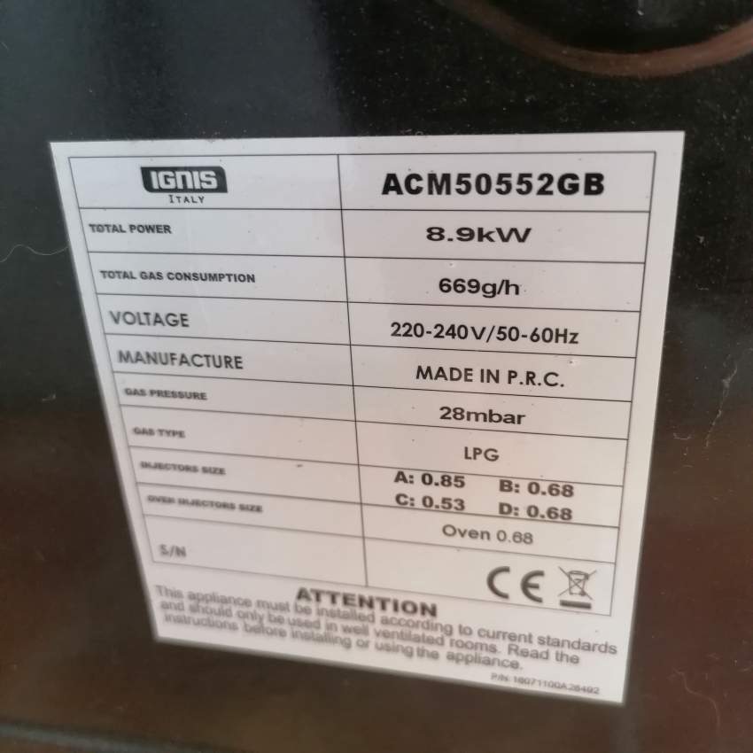Gas oven - 2 - Kitchen appliances  on Aster Vender