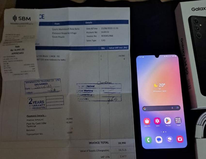 Samsung A34 5G - 0 - Android Phones  on Aster Vender