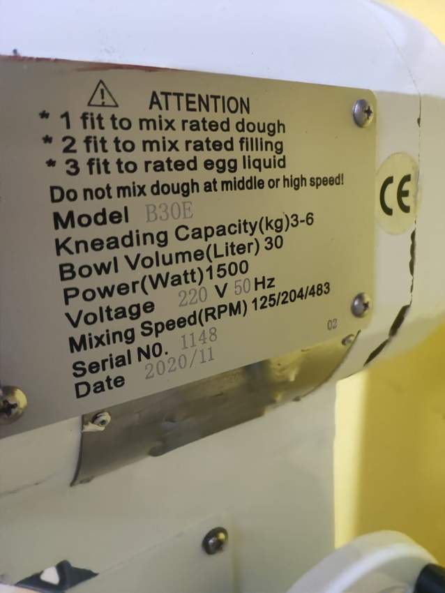 Dough Mixer 30L - 1 - Others  on Aster Vender