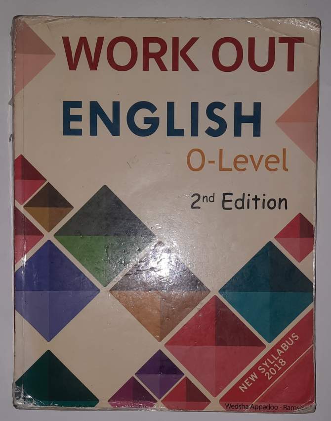 Good Quality English Book O-Level 2nd Edition New Syllabus 2018