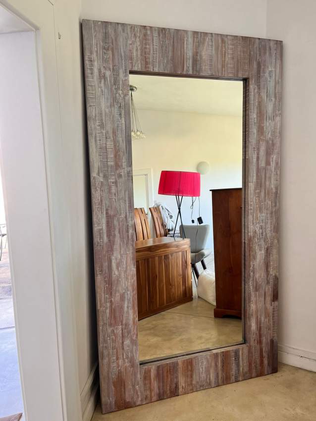 Grand miroir mural bois massif - 0 - Interior Decor  on Aster Vender