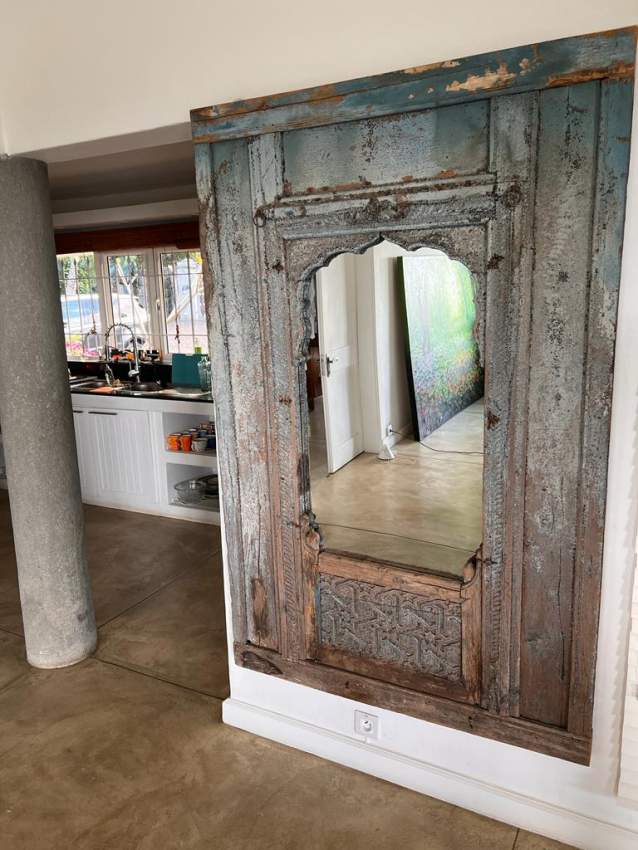 Porte Inde Cadre Arche Véritable Antique Avec Miroir - 0 - Interior Decor  on Aster Vender