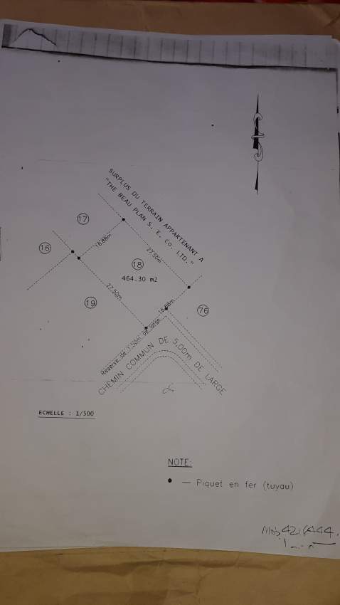 Terrain a Morcellement Maison Blanche on Aster Vender