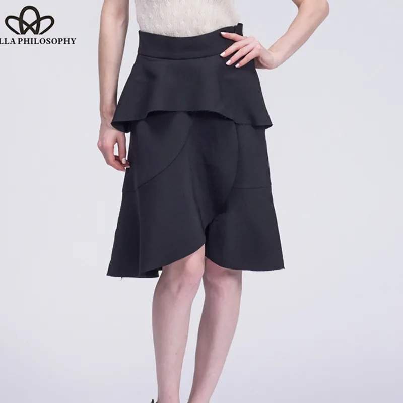 Asymmetrical Ruffle Skirt - 1 - Skirt  on Aster Vender