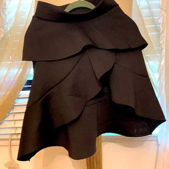 Asymmetrical Ruffle Skirt - 0 - Skirt  on Aster Vender