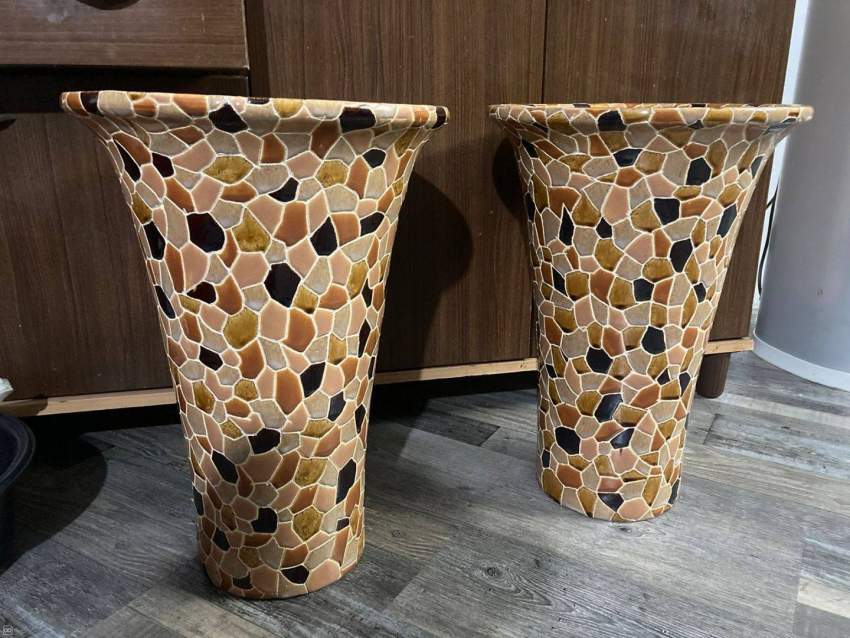 Vase en céramique motif mozaique on Aster Vender