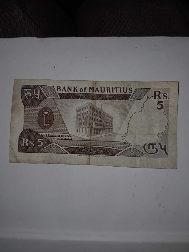 5 rupee note - 2 - Numismatics  on Aster Vender